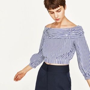 Zara off the shoulder top